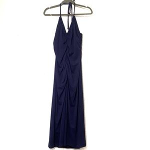 NWT Universal Thread Halter Midi Dress Navy Blue Medium